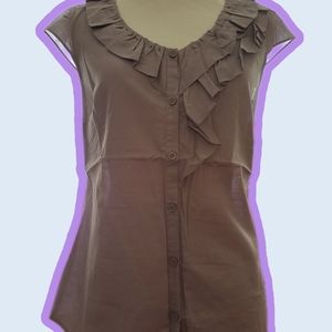 Loft Dusty Lilac Cotton Top. New with Tags.